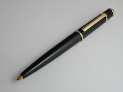 Cartier Diabolo Black Composite GT Ballpoint Pen (NEW) FREE