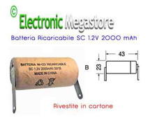Batteria SC Ni-Cd 2000mAh 1,2V Con Lamelle A Saldare - Per Trapani, Torce, Allarmi - Foto 12
