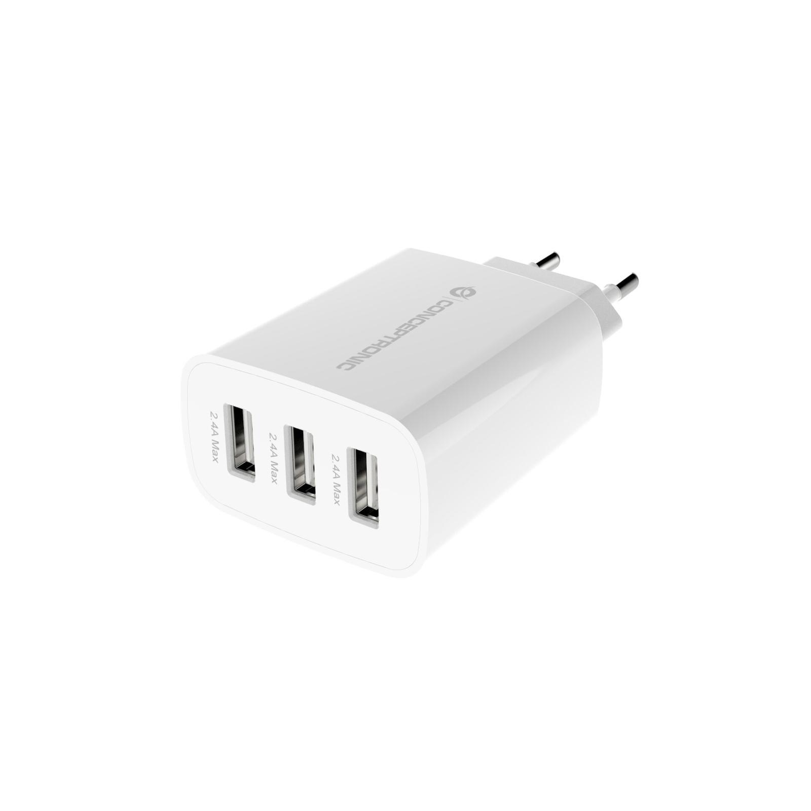 Thumbnail - Conceptronic Althea13w 3-port 30w Usb-ladegerät Ladegerät
