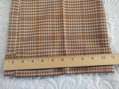 Day's Sportswear 70s Flared Pants Men's 36x32 Brown Houndstooth Disco NWOT NOS - Picture 9 of 10