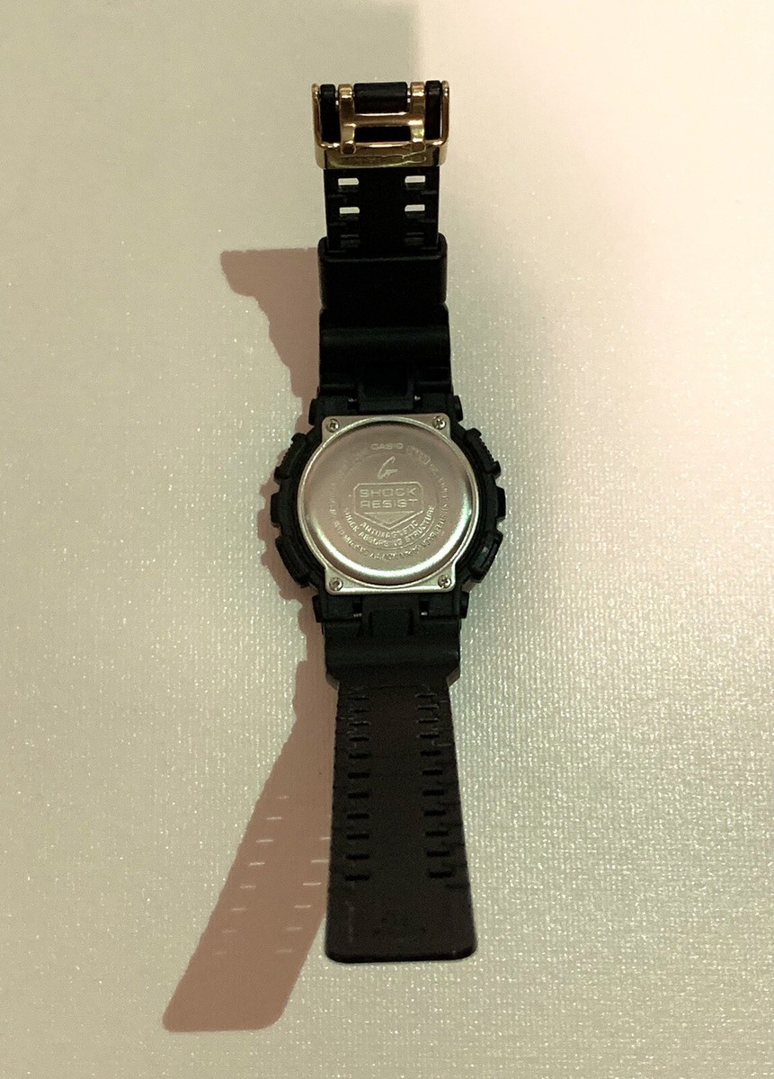 Casio G-SHOCK GA110GB-1A Men's XL 3D Glossy Black Gold Resin