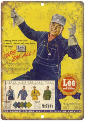 1940s Lee Work Clothes Railroad Vintage Ad 12