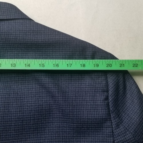 Giacca cappotto uomo Jos Bank "Traveler" blazer 46R blu scuro check 100% lana a pois - Foto 22 di 23