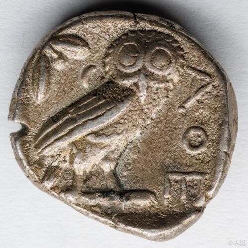 Attica Athens Athena Owl Tetradrachm Coin 440 BC