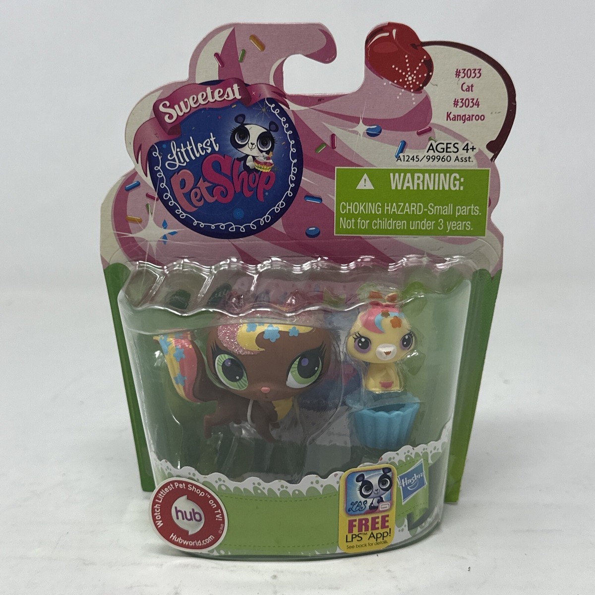 NEW Littlest Pet Shop Sweetest #3033 Cat #3034 Kangaroo | eBay