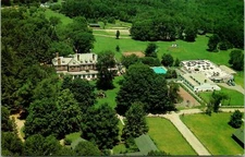 Lenox MA Eastover Aerial View Resort Postcard unused (16957)