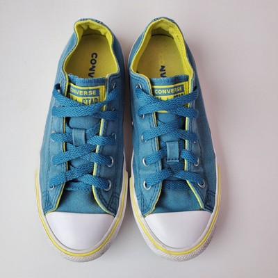 Kinder Junior Converse All Star Low Top Sneakers Turnschuhe Pumps Größe 1 blau