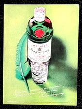 Tanqueray English Gin Original 1973 Vintage Print Ad