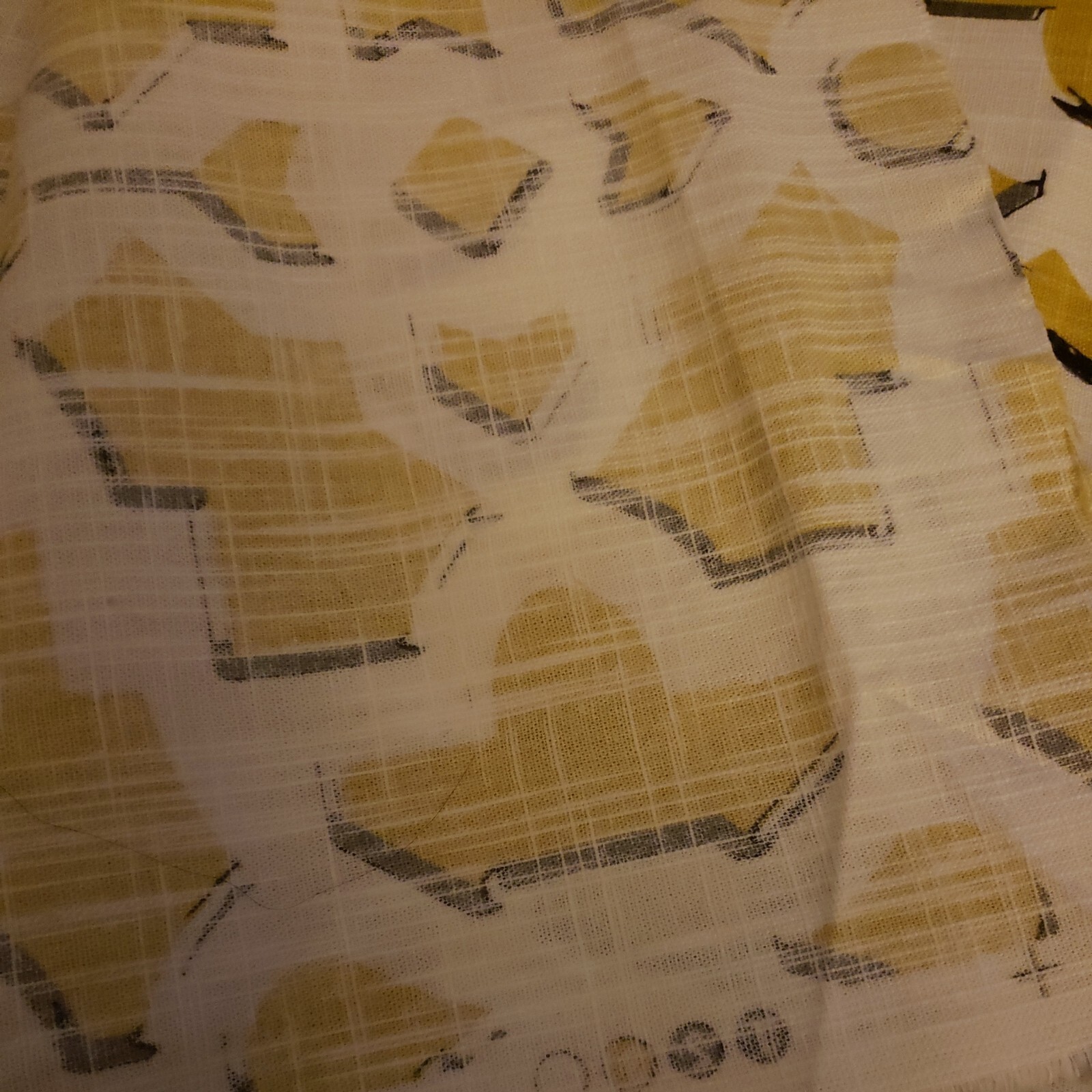 Richloom Yellow & Gray Fabric eBay