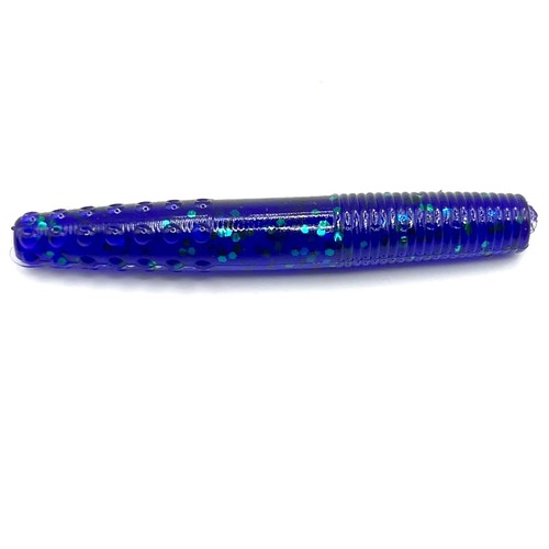 20ct 2.7” Purple With Emerald Flk Midwest finesse Ned Rig Worm Jig Bait - Picture 2 of 9