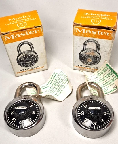Vintage Master Combination Locks, In Boxes.