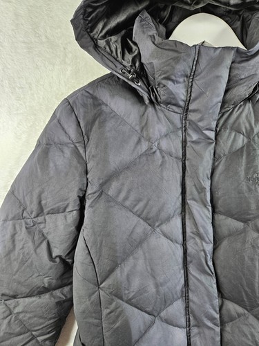 The North Face Womens Black 550 Long Goose Down Puffer Coat Size XS - Picture 4 of 22