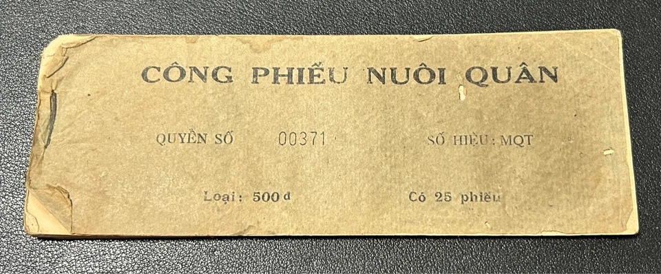1964 Vietnam Vietcong Cong Phieu Nuoi Quan 500 Dong Credit ORIGINAL BOOK 23 NOTE - Image 2 of 4