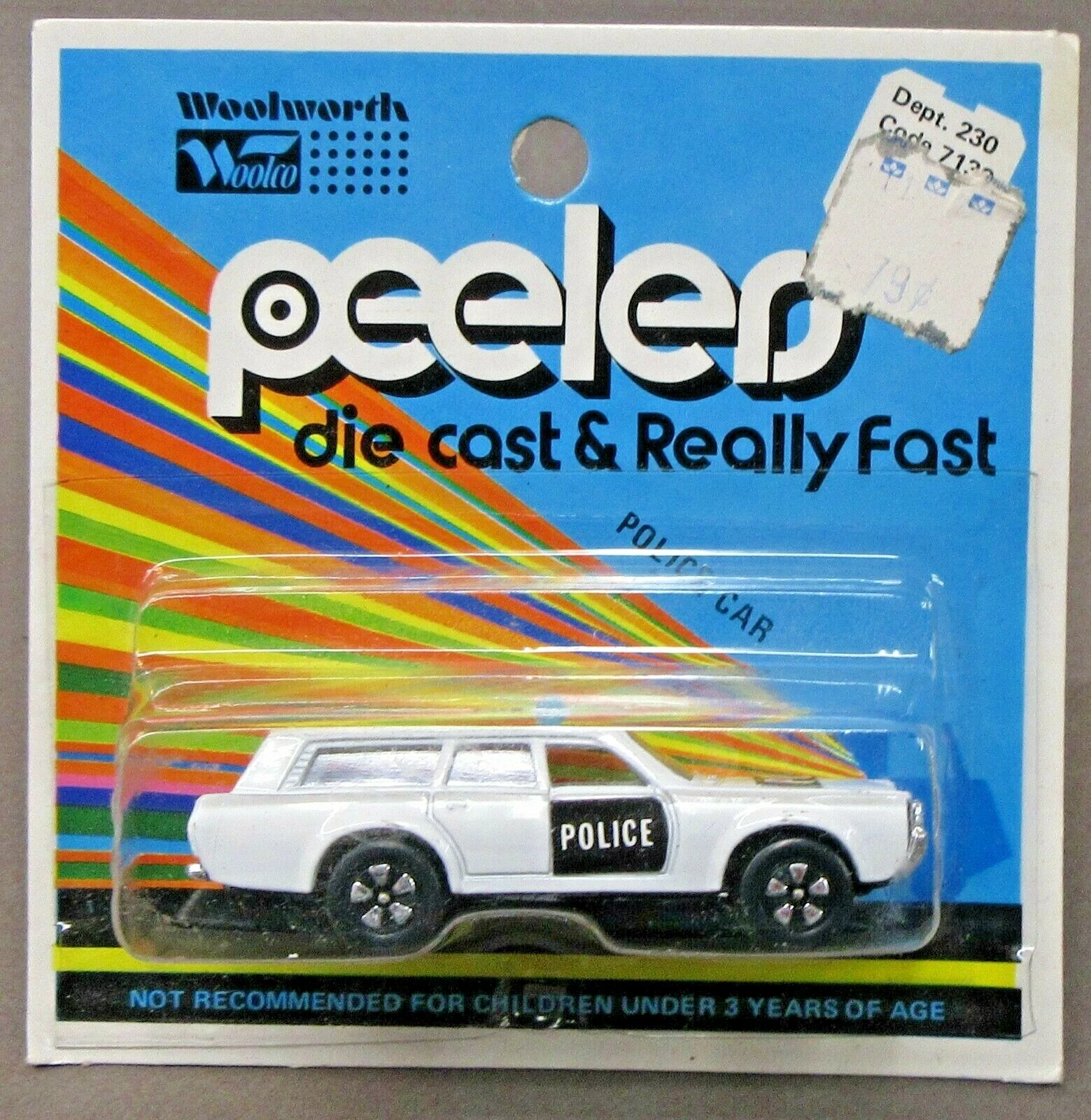 Playart Peelers POLICE CAR STATION WAGON diecast sealed Mint on Card Hong Kong
Opens in a new window