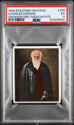 Charles Darwin - 1934 Eckstein-Halpaus Grossen Der Weltgeschichte #  PSA 5