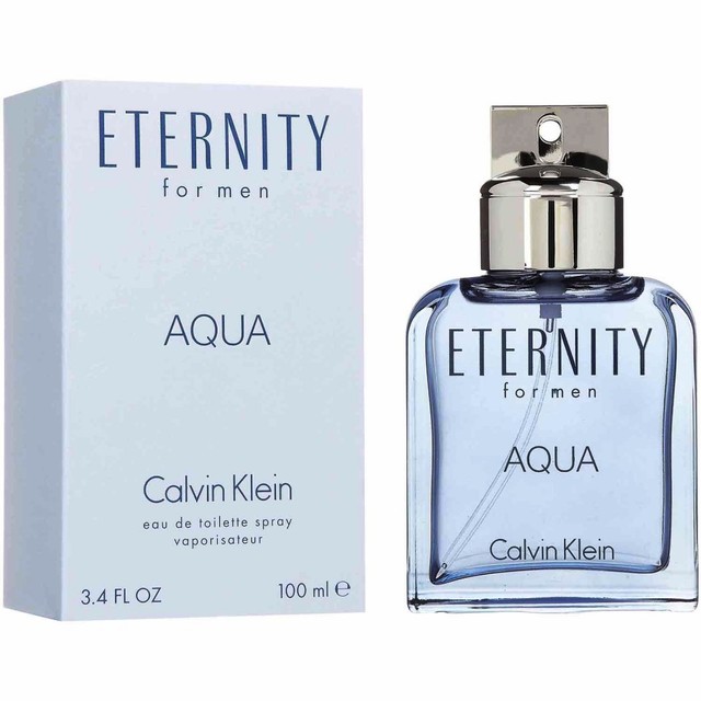Eternity for Men Aqua Cologne Perfume by CALVIN KLEIN 3.4 oz 100ml EDT