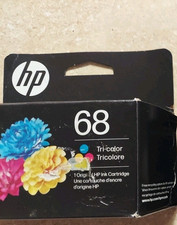 GENUINE HP 68 Tri-color Ink Cartridges LOT OF 1 Exp. 2026 SEALED NEW 