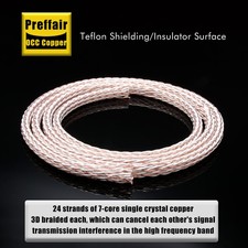 12TC 24 Strands 19AWG OCC Pure Copper Bulk Cable HiFi Speaker Digital Cords