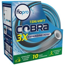 FloPro Cobra Expanding Hose Pipe Set 1/2" / 12.5mm 15m Blue & Grey