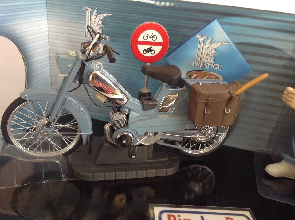 🔥Lot vintage🚗 SOLIDO MOBYLETTE BLEU MOTOBECANE 1/10 🔥✨INTROVABILE ✨ - Immagine 4 di 4