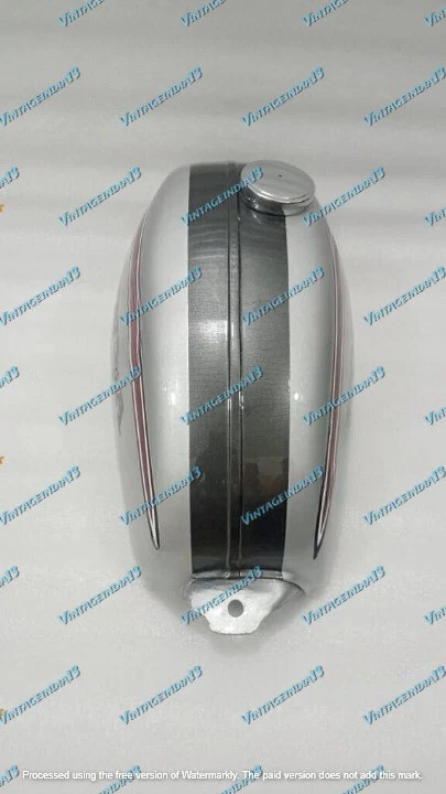 本田 SL125 SL100 K1 1973 至 1975 年型号银色和灰色涂漆钢制油箱 — 第 4/4 张图片