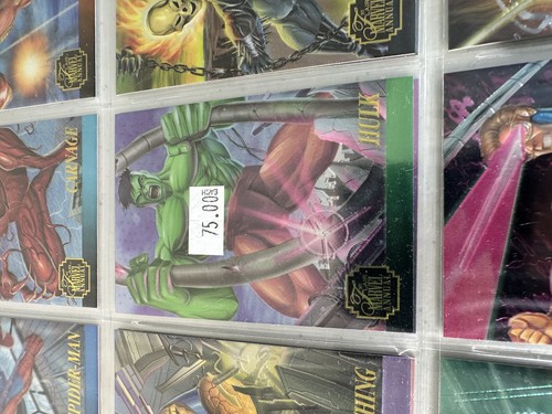 1995 Flair Marvel Annual Chromium Set #1 - #12 Chase/Insert Cards Deadpoo Hulk - Picture 6 of 14