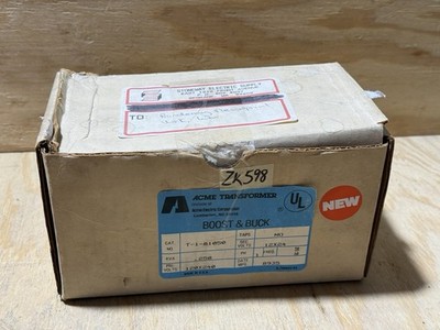 ACME T-1-81050 120/240 VAC 50/60 Hz BUCK BOOST TRANSFORMER New Open Box