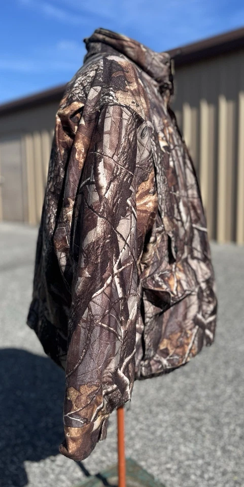 10X Realtree Camo Hunting Jacket 3XL Insulated Fleece Lined Cold Weather Parka - Image 4 of 4