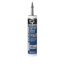 DAP 08012 RTV Silicone Sealant,Gray,10.3 oz. Size PK 10