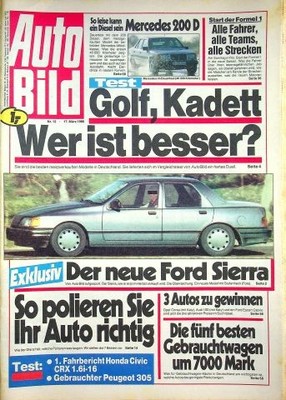 4) Auto Bild 12/1986 - Mercedes 200 D W124 mit 72P
