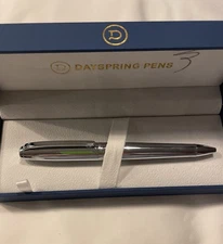 Dayspring Pens Abingdon Chrome Ballpoint Personalized Customized Engraved READ