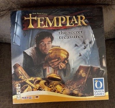 Templar The Secret Treasures Board Game Queen Games NEW Sealed Strategy 2-5P