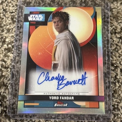 Topps Finest Star Wars Yord Fandar Auto Charlie Barnett