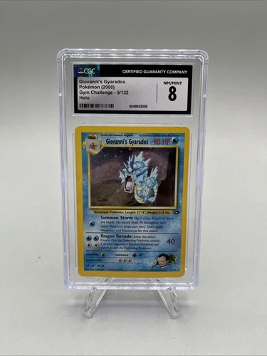 Pokemon TCG Gym Challenge Giovanni’s Gyarados Holo CGC 8 #5/132