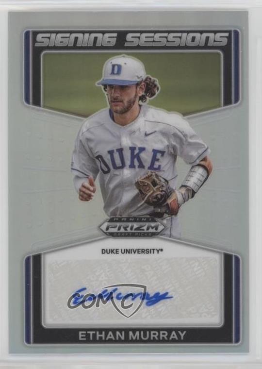 2022 Panini Prizm Draft Picks Signing Sessions Ethan Murray #SS-MU Auto 0nr3