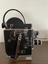 Vintage Paillard Bolex H8 Standard 8mm Movie Camera w/ 3 Lenses Untested