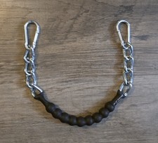 BRAND NEW Black Wrapped Beaded Curb Strap - Smaller Beads - By ALW Equine