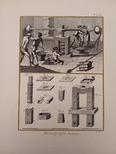 'Monetazione-Monoyage,Balancier' Stampa,30x40, Descrizione In Francese, Numerata