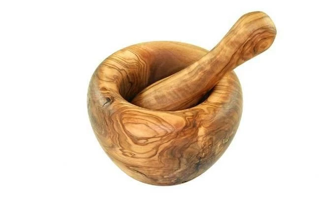 Olivenholz-erleben Olive Wood Mortar and Pestle with Round Top Edge
Opens in a new window or tab
