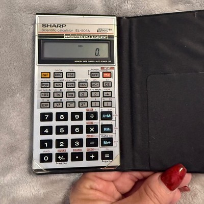 Sharp EL-506A Scientific Calculator 10-Digit w/ Case, Works