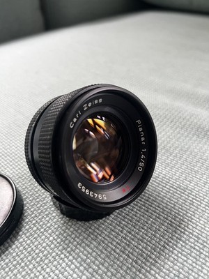 Contax Planar 1,4/50 T* Carl Zeiss Lens 50mm f/1.4 C/Y  sehr gutem Zustand