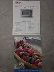 Dacor Convection Microwave Oven Use & Care Manual & Convection Cookbook