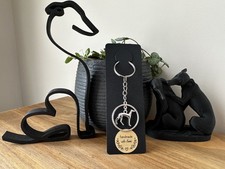 Greyhound Whippet Silver Round Keyring Sighthound Bag Charm Greyhound Whippet Silver Round Keyring Sighthound Bag Charm