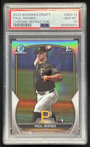 2023 Bowman Draft Chrome Refractor #BDC-14 Paul Skenes RC PSA 10