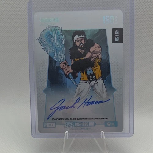 Bo Jackson Battle Arena Inspired Ink ICE Autographed Card Jack Hamm 2023