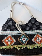 Colorful Embroidered Stitched Women's Boho Shoulder Bag