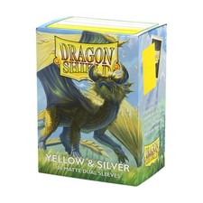 Dragon Shield: Matte - Dual Yellow & Silver (100) (US IMPORT)