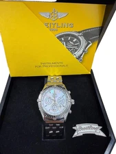 Breitling Shadow Flyback Men’s Automatic Watch A35312 – White Shell SS