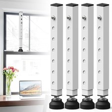 4 Pack Window Security Bars Adjustable 11"-18",Portable Short Sliding Window Loc