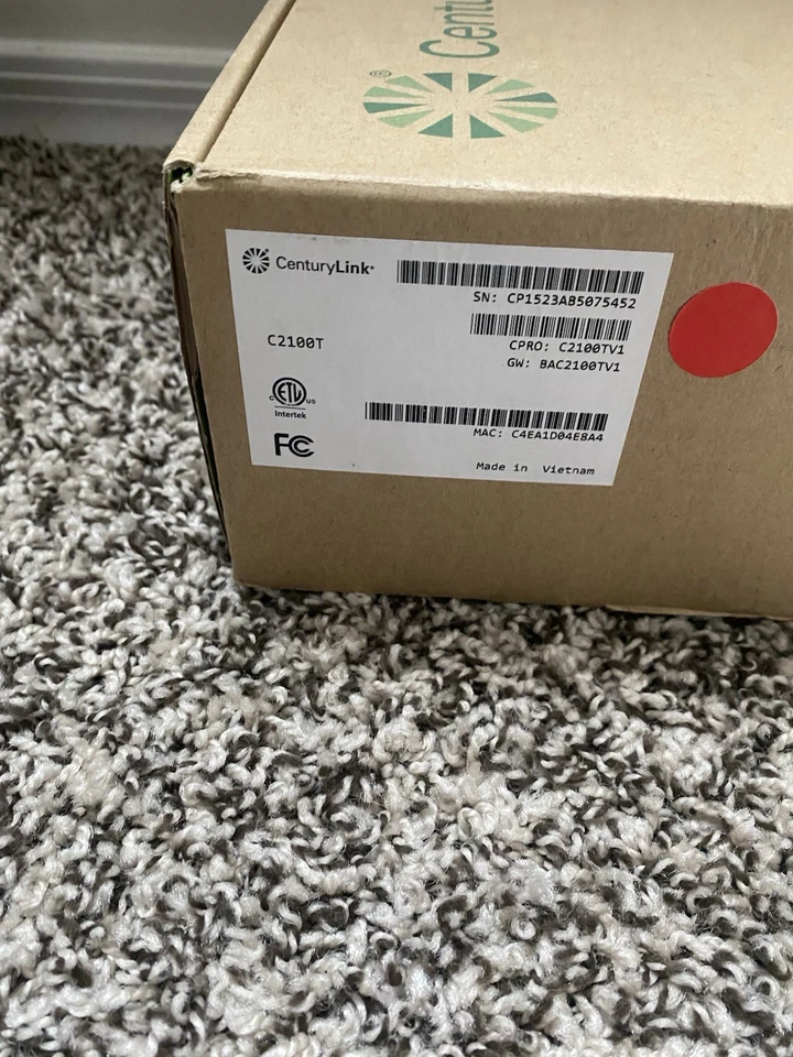 CenturyLink Prism TV Technicolor C2100T 802.11AC Modem Router Gigabit DSL Fiber - Image 2 of 4